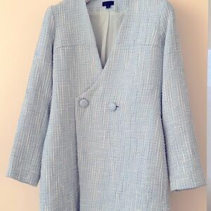 NBD dress in blue tweed